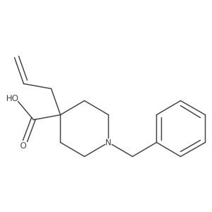 1-Benzyl-4-(prop-2-en-1-yl)piperidine-4-carboxylic acid Structure