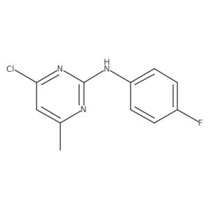 4-chloro-N-(4-fluorophenyl)-6-methylpyrimidin-2-amine Structure