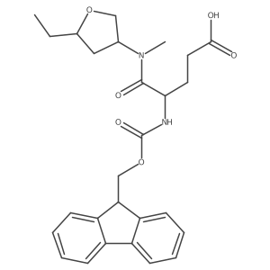 4-[(5-ethyloxolan-3-yl)(methyl)carbamoyl]-4-({[(9H-fluoren-9-yl)methoxy]carbonyl}amino)butanoic acid Structure