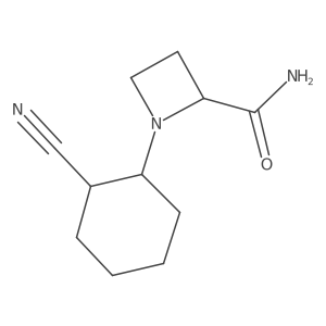 1-(2-Cyanocyclohexyl)azetidine-2-carboxamide Structure