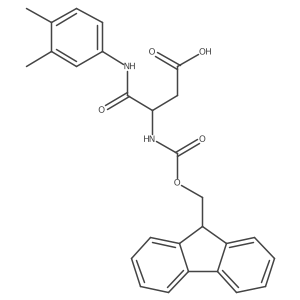 3-[(3,4-dimethylphenyl)carbamoyl]-3-({[(9H-fluoren-9-yl)methoxy]carbonyl}amino)propanoic acid结构式