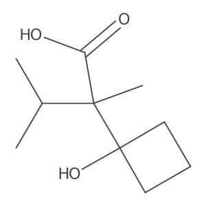 2-(1-Hydroxycyclobutyl)-2,3-dimethylbutanoic acid结构式