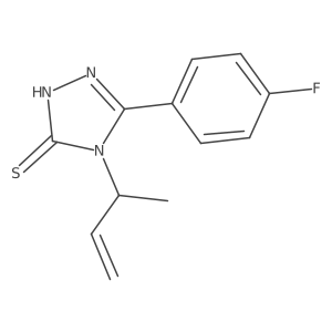 4-(but-3-en-2-yl)-5-(4-fluorophenyl)-4H-1,2,4-triazole-3-thiol Structure
