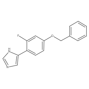 4-[4-(benzyloxy)-2-fluorophenyl]-1H-imidazole Structure