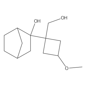2-[1-(Hydroxymethyl)-3-methoxycyclobutyl]bicyclo[2.2.1]heptan-2-ol Structure