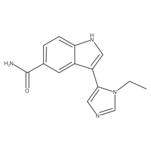 3-(1-Ethyl-1H-imidazol-5-yl)-1H-indole-5-carboxamide Structure