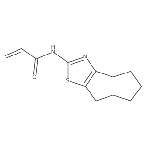 N-(4,5,6,7,8,9-Hexahydrocycloocta[d][1,3]thiazol-2-yl)prop-2-enamide结构式