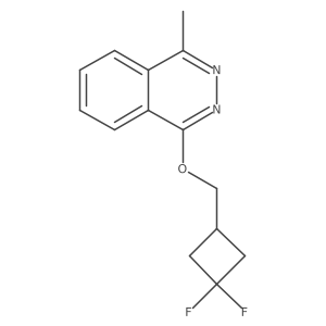 1-[(3,3-Difluorocyclobutyl)methoxy]-4-methylphthalazine结构式