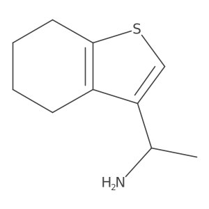 (1R)-1-(4,5,6,7-tetrahydro-1-benzothiophen-3-yl)ethan-1-amine结构式