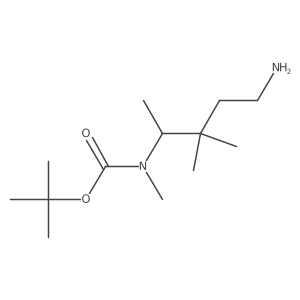 tert-butyl N-(5-amino-3,3-dimethylpentan-2-yl)-N-methylcarbamate Structure