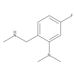 5-fluoro-N,N-dimethyl-2-[(methylamino)methyl]aniline结构式