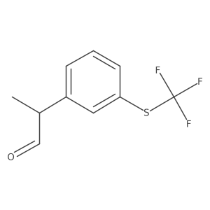 2-{3-[(Trifluoromethyl)sulfanyl]phenyl}propanal Structure
