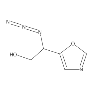 2-Azido-2-(1,3-oxazol-5-yl)ethan-1-ol Structure