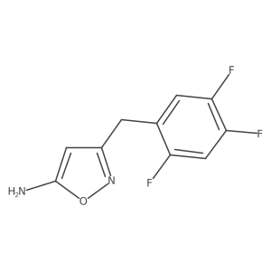 3-[(2,4,5-Trifluorophenyl)methyl]-1,2-oxazol-5-amine Structure