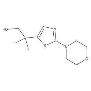 2,2-Difluoro-2-[2-(morpholin-4-yl)-1,3-thiazol-5-yl]ethan-1-ol Structure