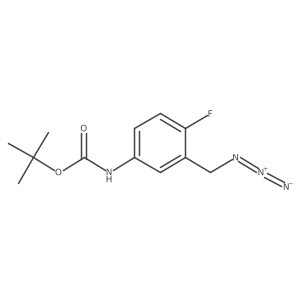 tert-butyl N-[3-(azidomethyl)-4-fluorophenyl]carbamate结构式