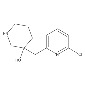 3-[(6-Chloropyridin-2-yl)methyl]piperidin-3-ol Structure