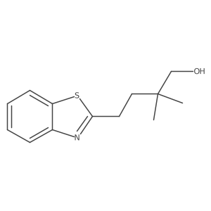 4-(1,3-Benzothiazol-2-yl)-2,2-dimethylbutan-1-ol结构式