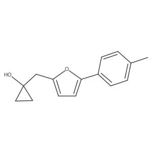1-{[5-(4-Methylphenyl)furan-2-yl]methyl}cyclopropan-1-ol Structure