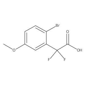 2-(2-Bromo-5-methoxyphenyl)-2,2-difluoroacetic acid结构式