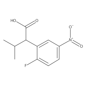 2-(2-Fluoro-5-nitrophenyl)-3-methylbutanoic acid结构式