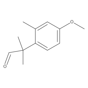 2-(4-Methoxy-2-methylphenyl)-2-methylpropanal结构式