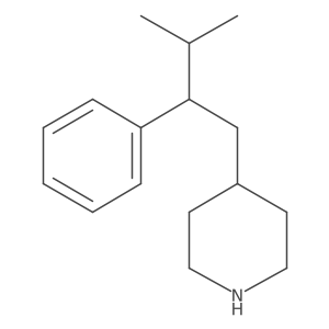 4-(3-Methyl-2-phenylbutyl)piperidine Structure