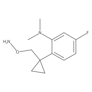 2-{1-[(aminooxy)methyl]cyclopropyl}-5-fluoro-N,N-dimethylaniline结构式