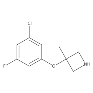 3-(3-Chloro-5-fluorophenoxy)-3-methylazetidine Structure
