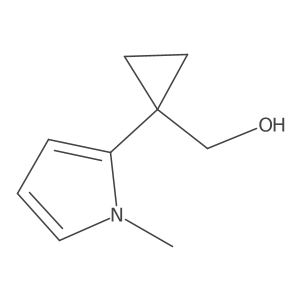 [1-(1-methyl-1H-pyrrol-2-yl)cyclopropyl]methanol结构式