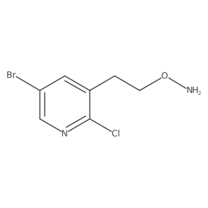 O-[2-(5-bromo-2-chloropyridin-3-yl)ethyl]hydroxylamine结构式