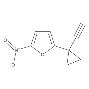 2-(1-Ethynylcyclopropyl)-5-nitrofuran Structure