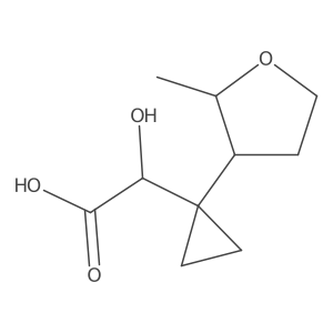 2-Hydroxy-2-[1-(2-methyloxolan-3-yl)cyclopropyl]acetic acid Structure