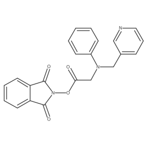 1,3-dioxo-2,3-dihydro-1H-isoindol-2-yl 2-{phenyl[(pyridin-3-yl)methyl]amino}acetate Structure