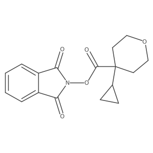 1,3-dioxo-2,3-dihydro-1H-isoindol-2-yl 4-cyclopropyloxane-4-carboxylate结构式