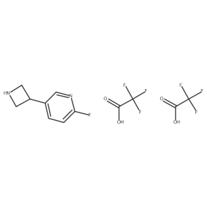 5-(Azetidin-3-YL)-2-fluoropyridine bis(2,2,2-trifluoroacetate) Structure