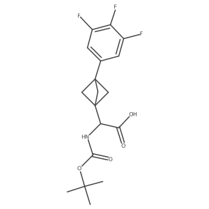 2-{[(Tert-butoxy)carbonyl]amino}-2-[3-(3,4,5-trifluorophenyl)bicyclo[1.1.1]pentan-1-yl]acetic acid Structure
