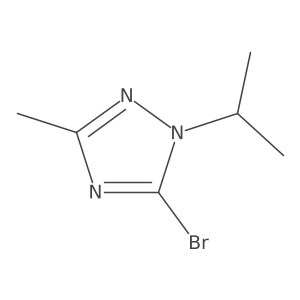 5-Bromo-1-isopropyl-3-methyl-1H-1,2,4-triazole结构式