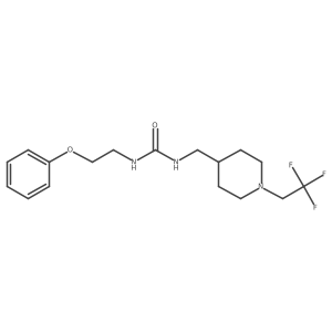 1-(2-Phenoxyethyl)-3-{[1-(2,2,2-trifluoroethyl)piperidin-4-yl]methyl}urea Structure