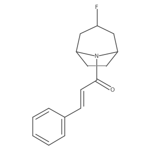 (E)-1-(3-Fluoro-8-azabicyclo[3.2.1]octan-8-yl)-3-phenylprop-2-en-1-one Structure