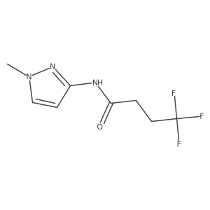 4,4,4-trifluoro-N-(1-methyl-1H-pyrazol-3-yl)butanamide Structure