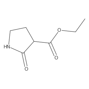 Ethyl (R)-2-oxopyrrolidine-3-carboxylate Structure