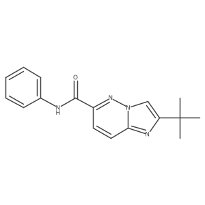 2-tert-butyl-N-phenylimidazo[1,2-b]pyridazine-6-carboxamide结构式