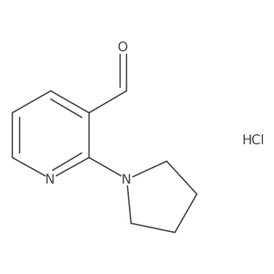 2-(Pyrrolidin-1-yl)nicotinaldehyde hydrochloride Structure