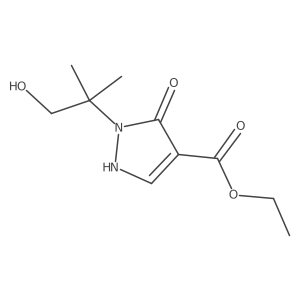 Ethyl 5-hydroxy-1-(2-hydroxy-1,1-dimethylethyl)-1H-pyrazole-4-carboxylate结构式