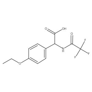 2-(4-Ethoxyphenyl)-2-(2,2,2-trifluoroacetamido)acetic acid结构式