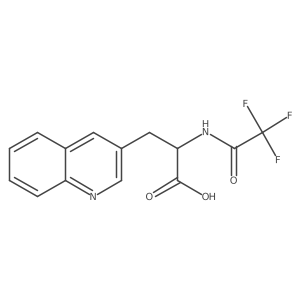 3-(Quinolin-3-yl)-2-(2,2,2-trifluoroacetamido)propanoic acid Structure