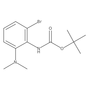 tert-butyl N-[2-bromo-6-(dimethylamino)phenyl]carbamate结构式