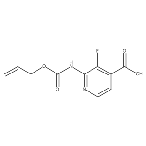 3-Fluoro-2-{[(prop-2-en-1-yloxy)carbonyl]amino}pyridine-4-carboxylic acid Structure