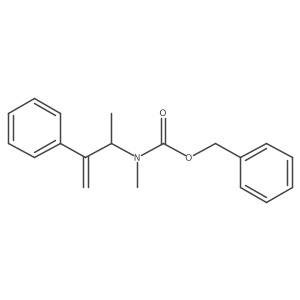 benzyl N-methyl-N-(3-phenylbut-3-en-2-yl)carbamate Structure